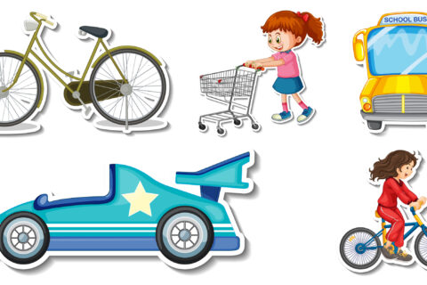 Random stickers with transportable vehicle objects